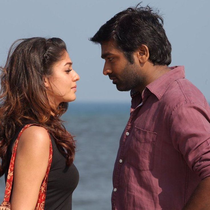 Vijay Sethupathi and Nayanthara in a scene from Naanum Rowdy Dhaan, showcasing the film’s blend of humor and romance.